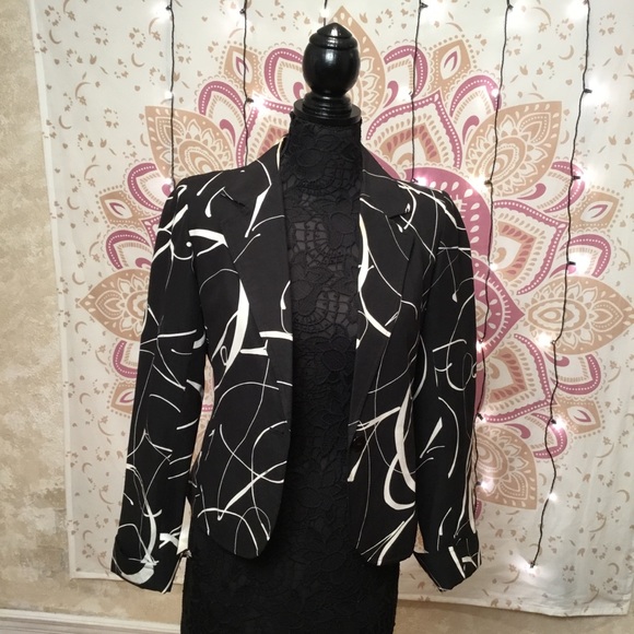 Transitions Pattern Blazer Single Button Jacket - Picture 6 of 8